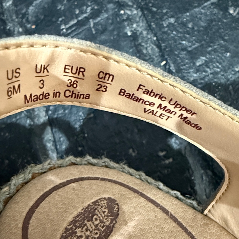 Dr. Scholl's Light Gray Espadrille Wedges - Picture 3 of 8
